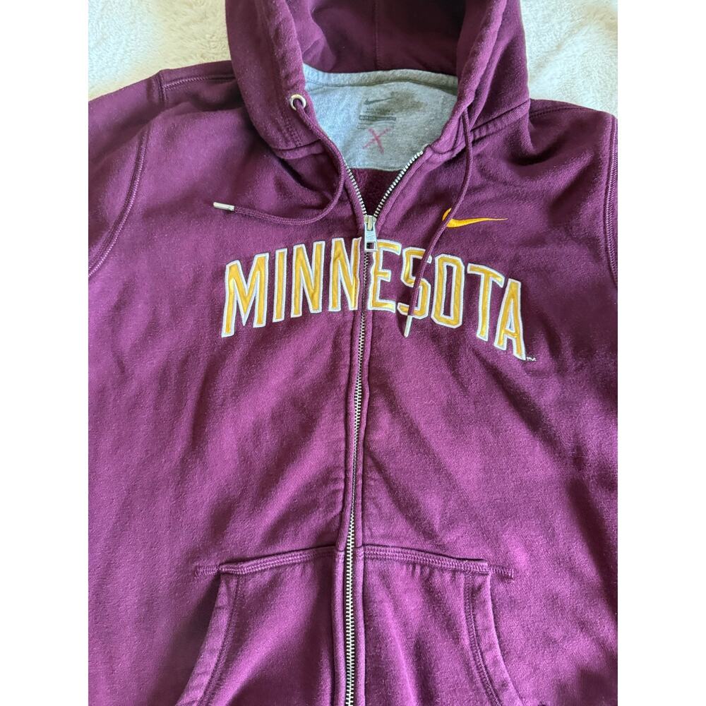 Nike Sweatshirt Jacket Minnesota Collegiate Size Large - Picture 2 of 4